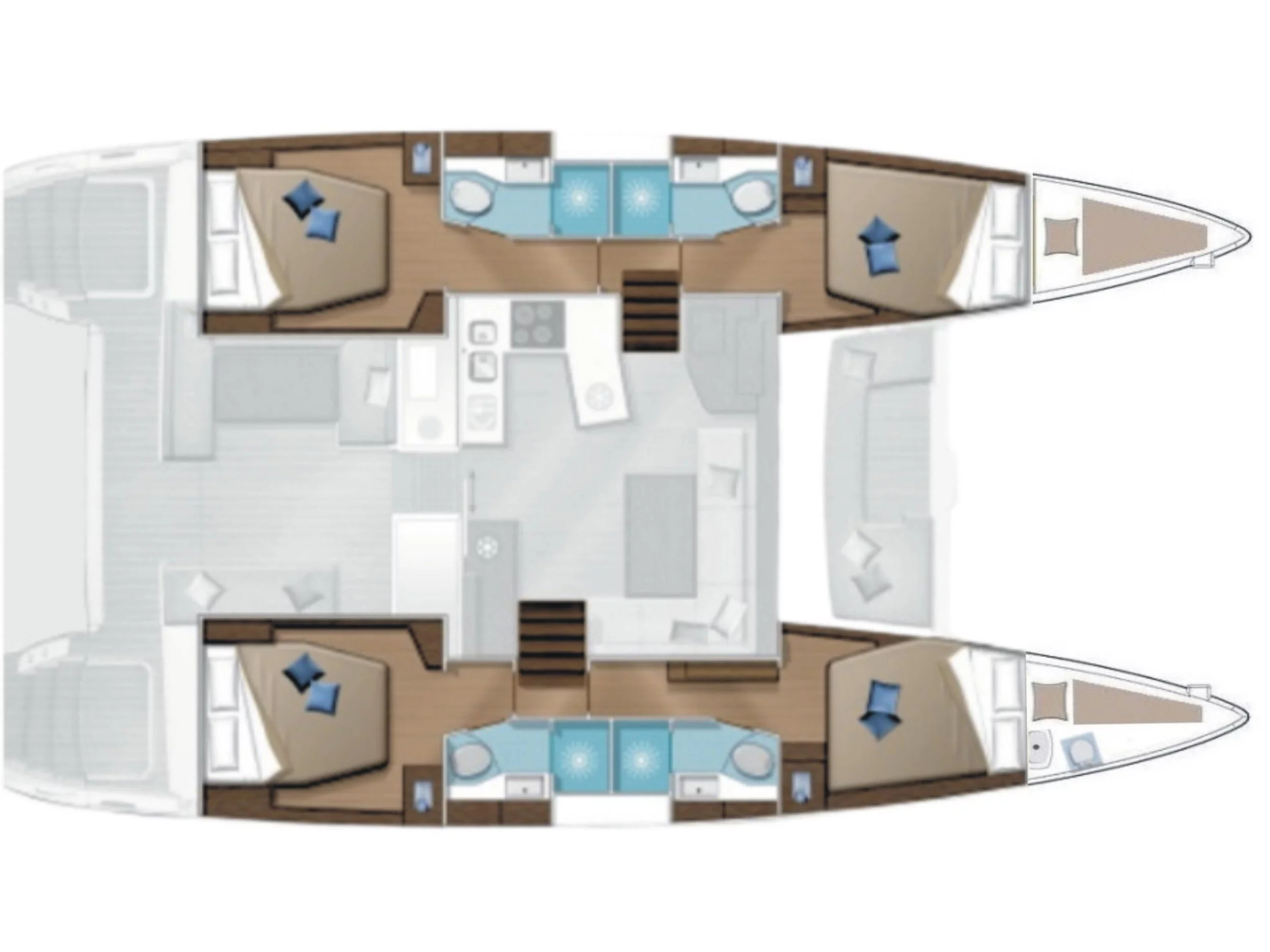 Lagoon 450 Flybridge (Alegria) Plan image - 4