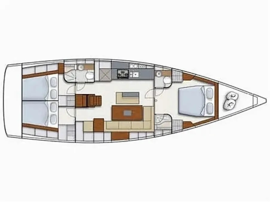 Photo #3 - Hanse 495 (White Vertigo) en Carloforte - 60805