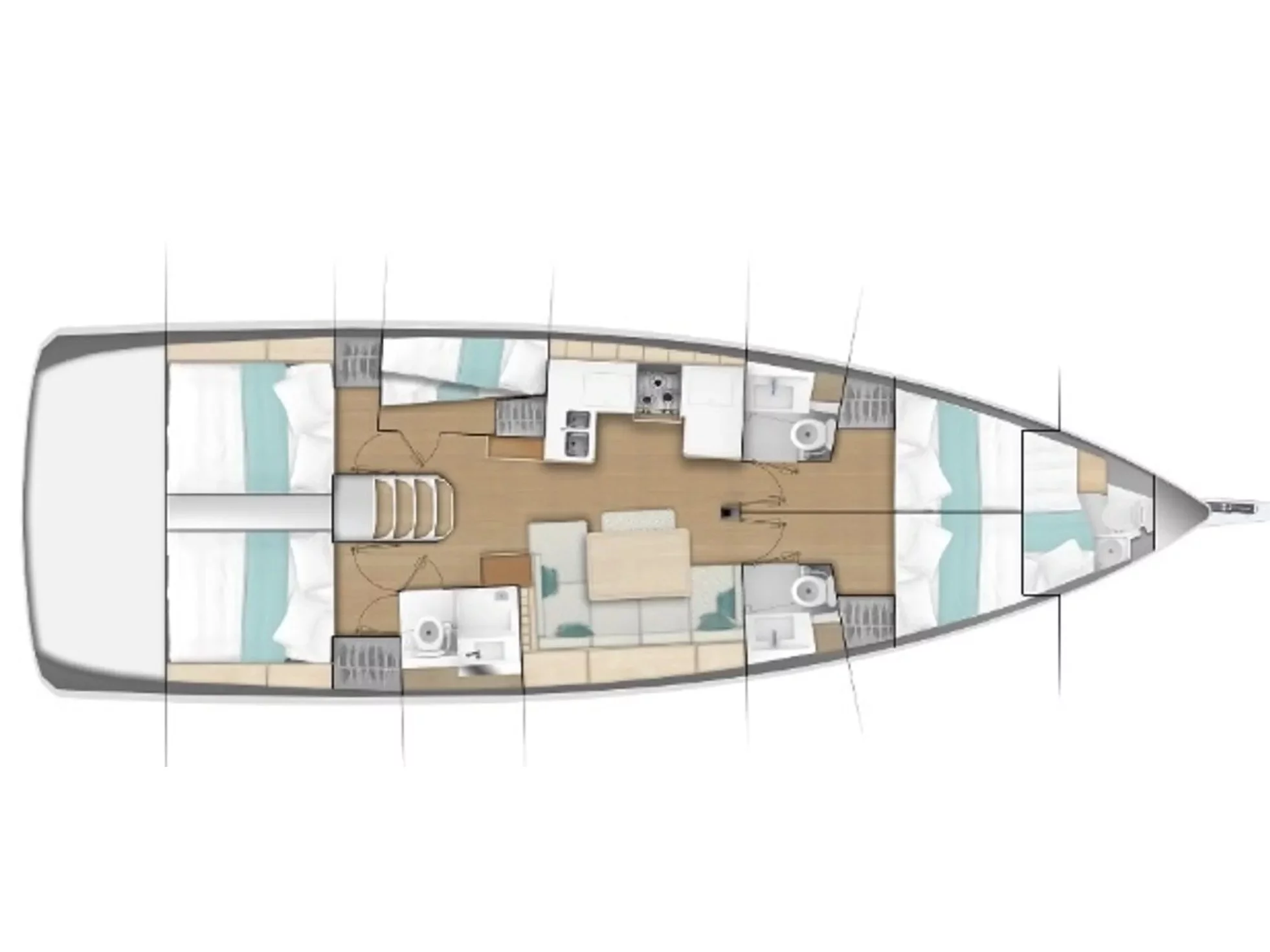 Jeanneau Sun Odyssey 490 (Konstantinos ex Secret) Plan image - 2