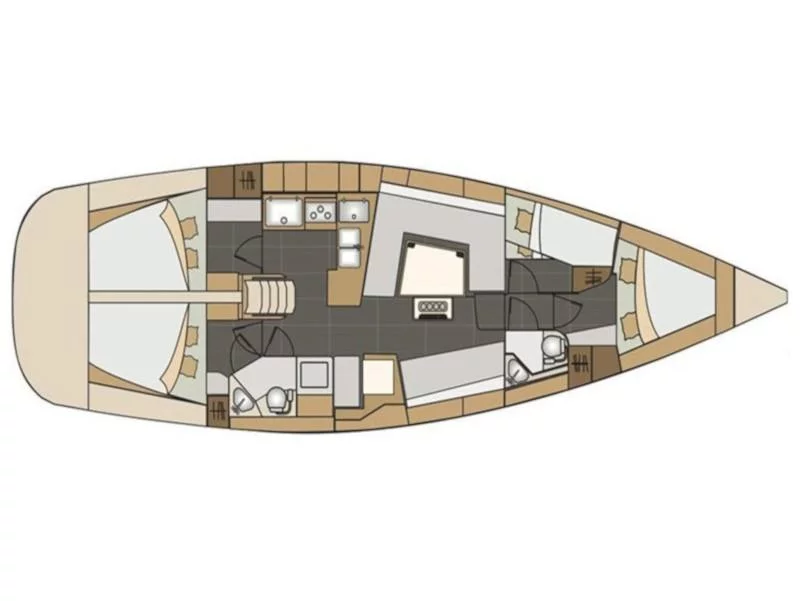 Elan Impression 45 (Betelgeuse (Electric Heads, Inverter)) Plan image - 3