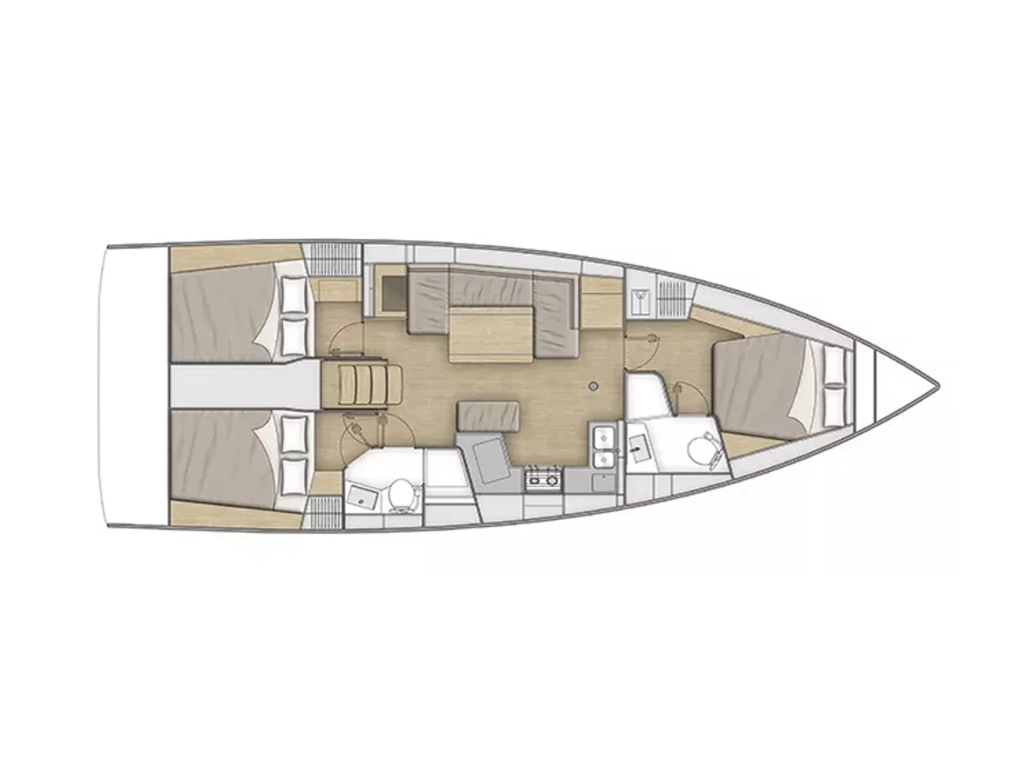 Oceanis 40.1 (Saiph (Electric Heads, Inverter)) Plan image - 3