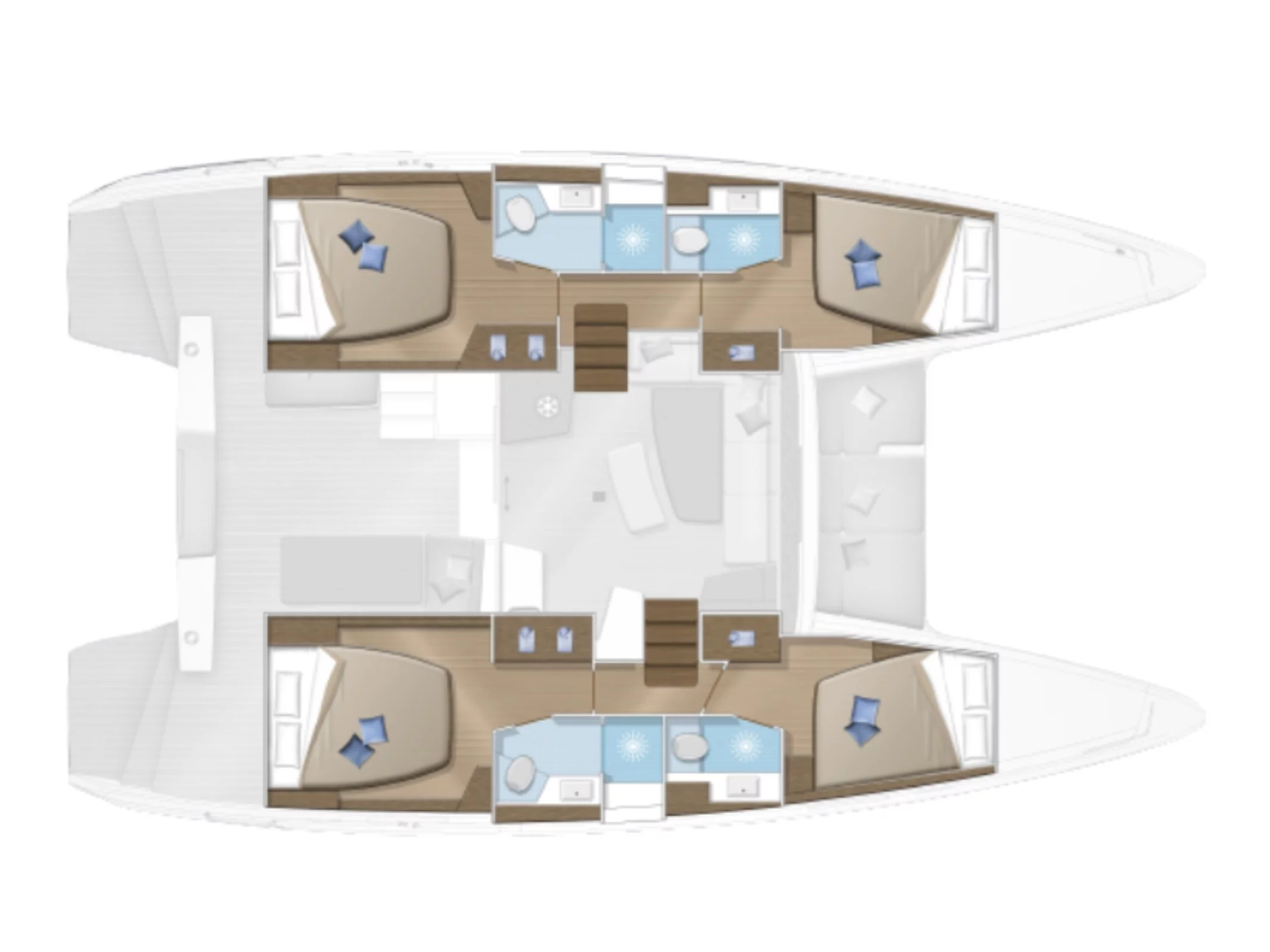Lagoon 42 (Bellatrix (, Electric Heads)) Plan image - 2