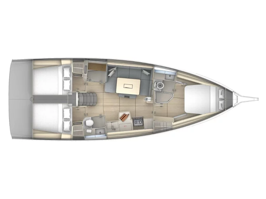 Dufour 410 Grand Large (Asteria) Plan image - 23
