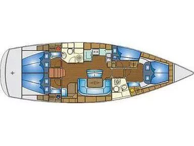 Bavaria 46 Cruiser (Lila) Plan image - 12