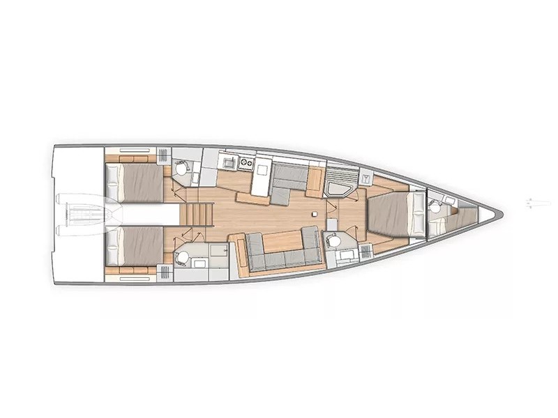 Photo #6 - Beneteau 54 (Eve One) en Trogir - 20696