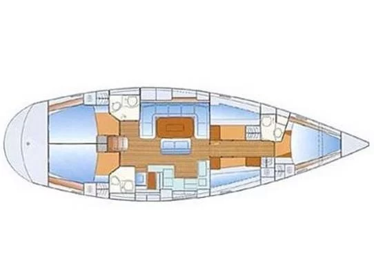 Bavaria Cruiser 50 (La Vagabonda) Plan image - 1