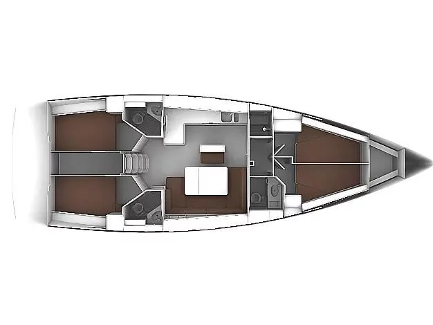 Bavaria Cruiser 46 (Topaz) Plan image - 3