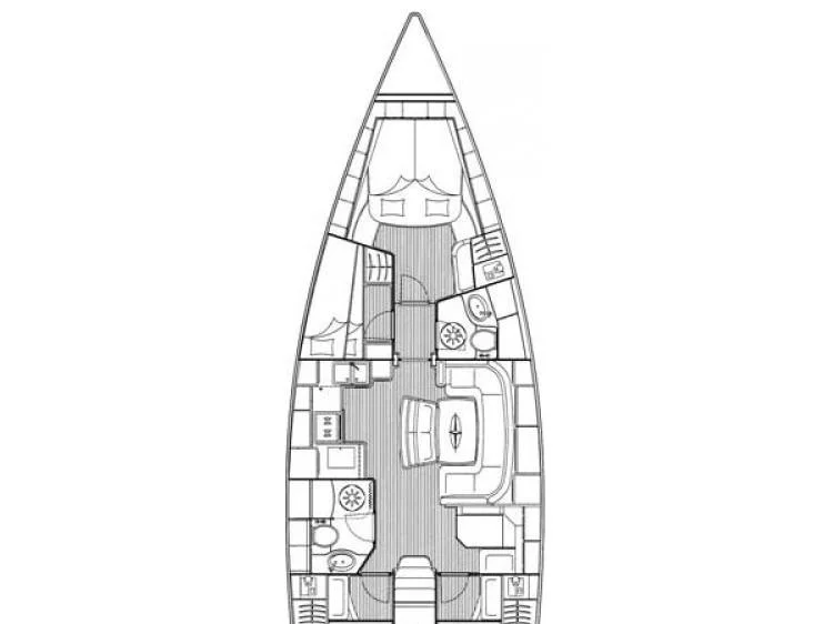 Bavaria 46 Cruiser (Sunrise) Plan image - 2