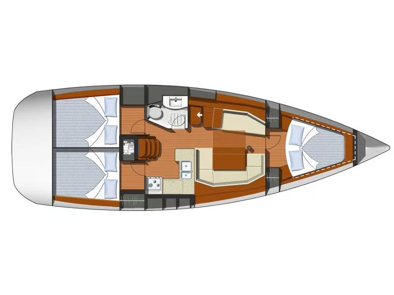 Sun Odyssey 39i (Cabiria) Plan image - 3