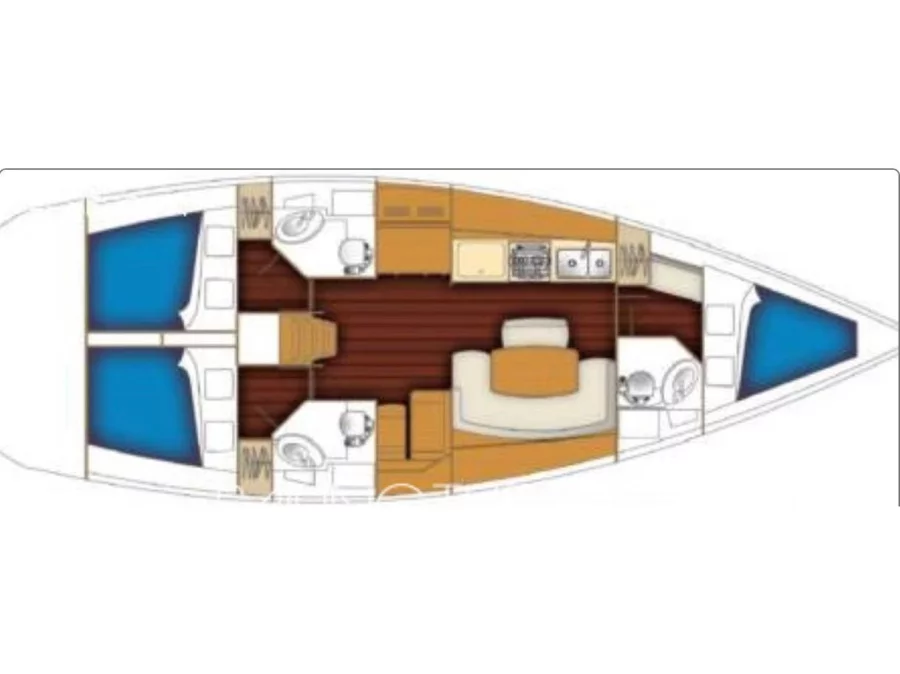 Benetau Cyclades 43.4 (Grace of Rockfleet) Plan image - 7