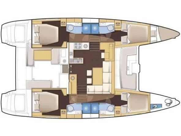Lagoon 450 (Loryma Sailing) Plan image - 66