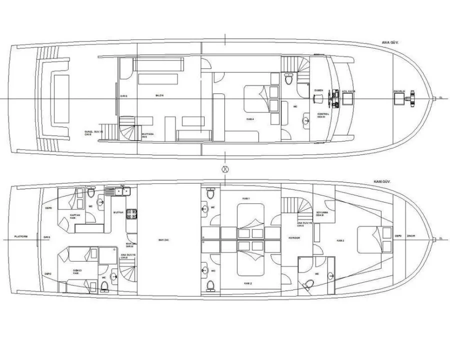 Trawler F (Simay F) Plan image - 20