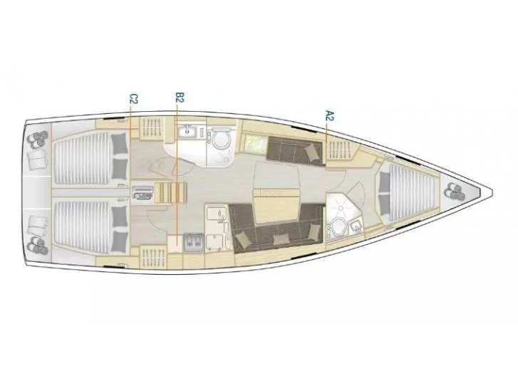 Hanse 418 (Sea Dream) Plan image - 11
