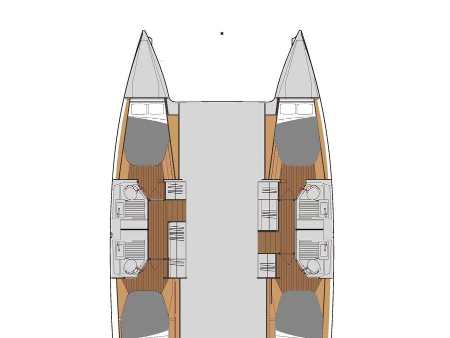 Astréa 42 - 4 cabines (Vicarello) Plan image - 1
