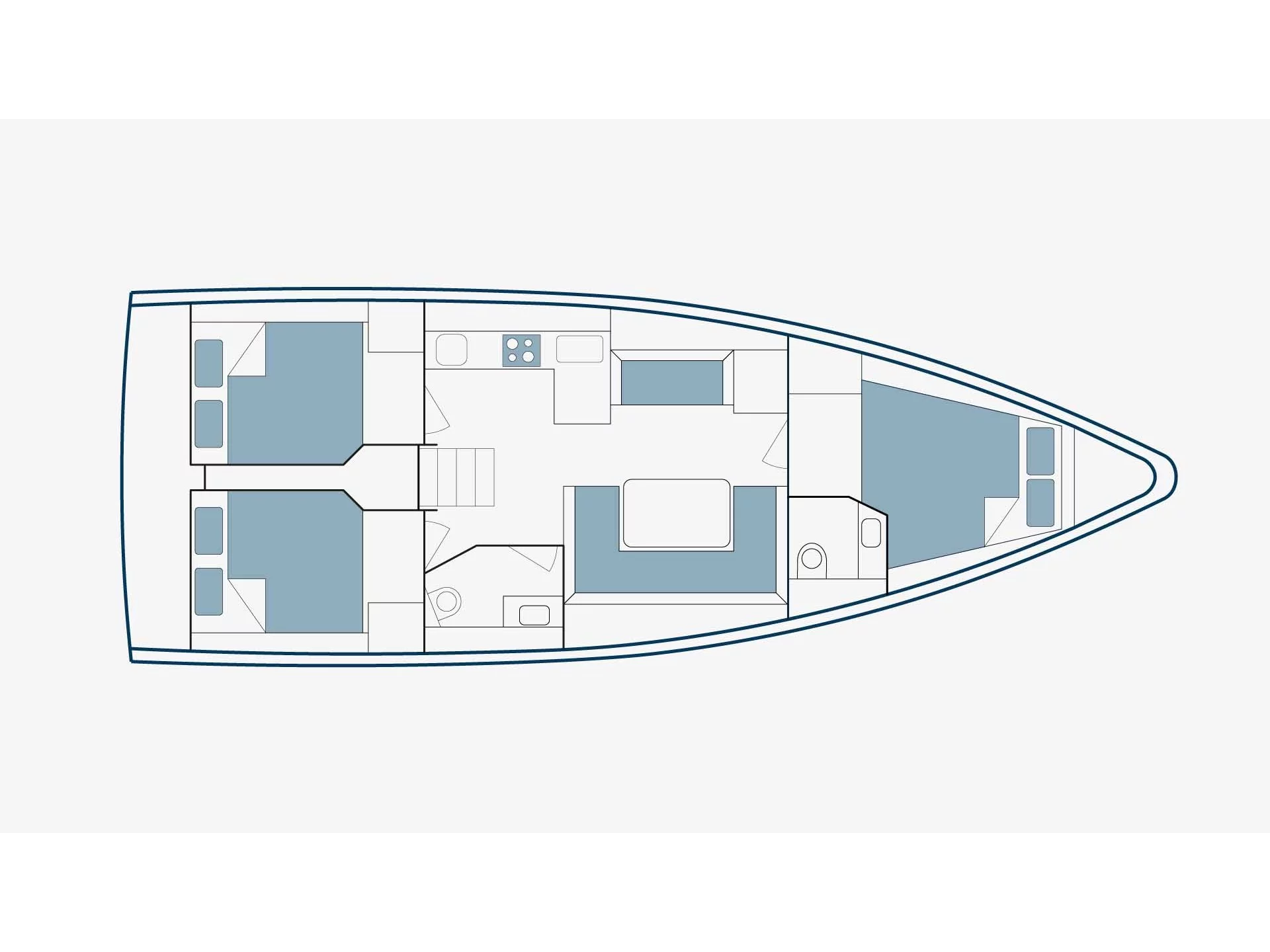 Bavaria C42 (Lydia) Plan image - 1