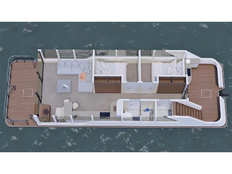 Houseboat (Luxboot) (Laflora) Plan image - 1