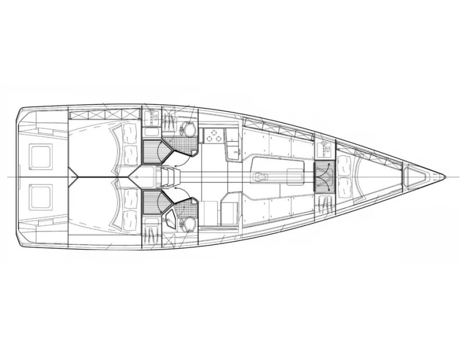 Italia Yachts 11.98 (Susano'o) Plan image - 1