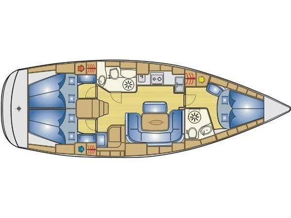 Bavaria 40 cruiser (Emily) Plan image - 1