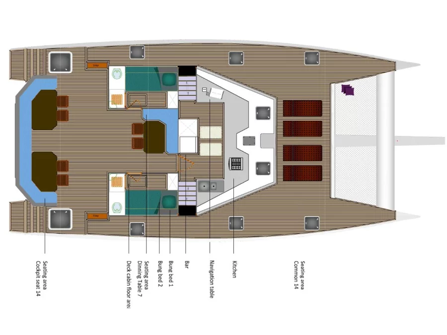 Emerald Catamaran (Emerald) Plan image - 10