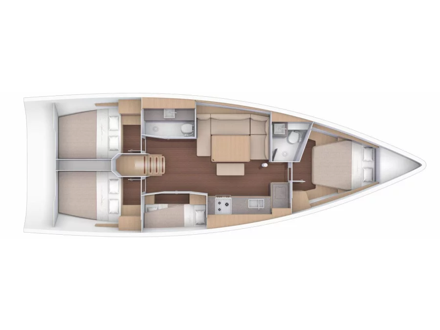 Dufour 430 Grand Large (Nima 11) Plan image - 3