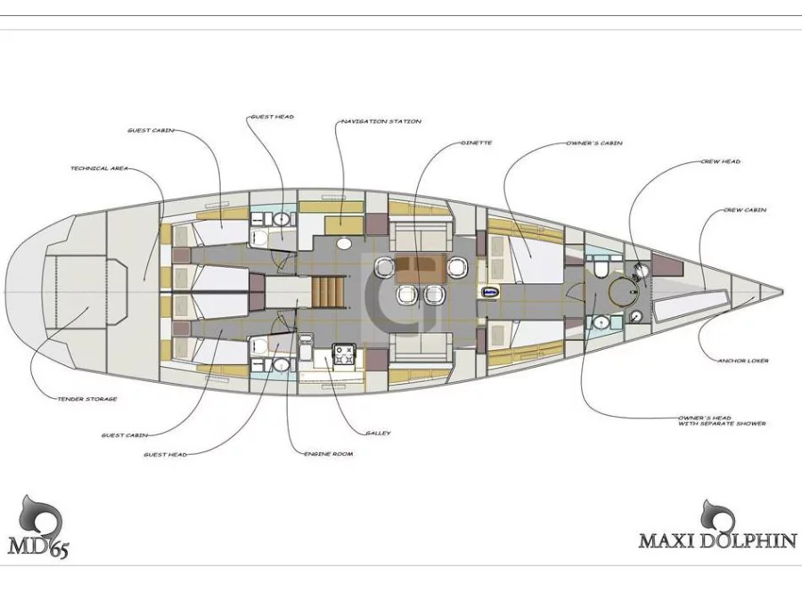 Maxi Dolphin 65 (Only Lu) Plan image - 2