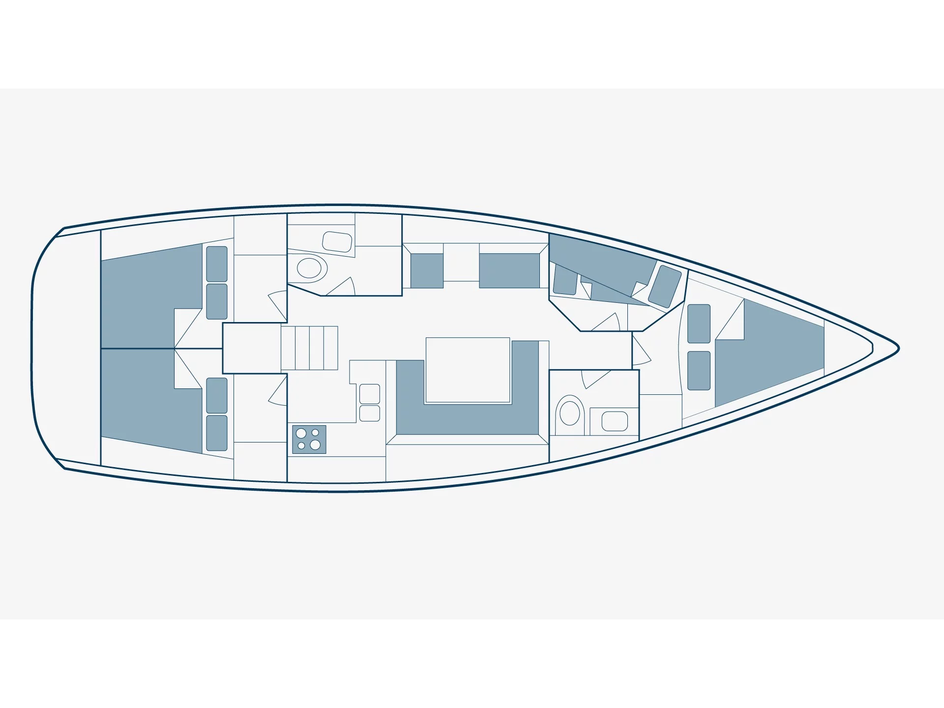 Sun Odyssey 449 (Dimitra) Plan image - 1
