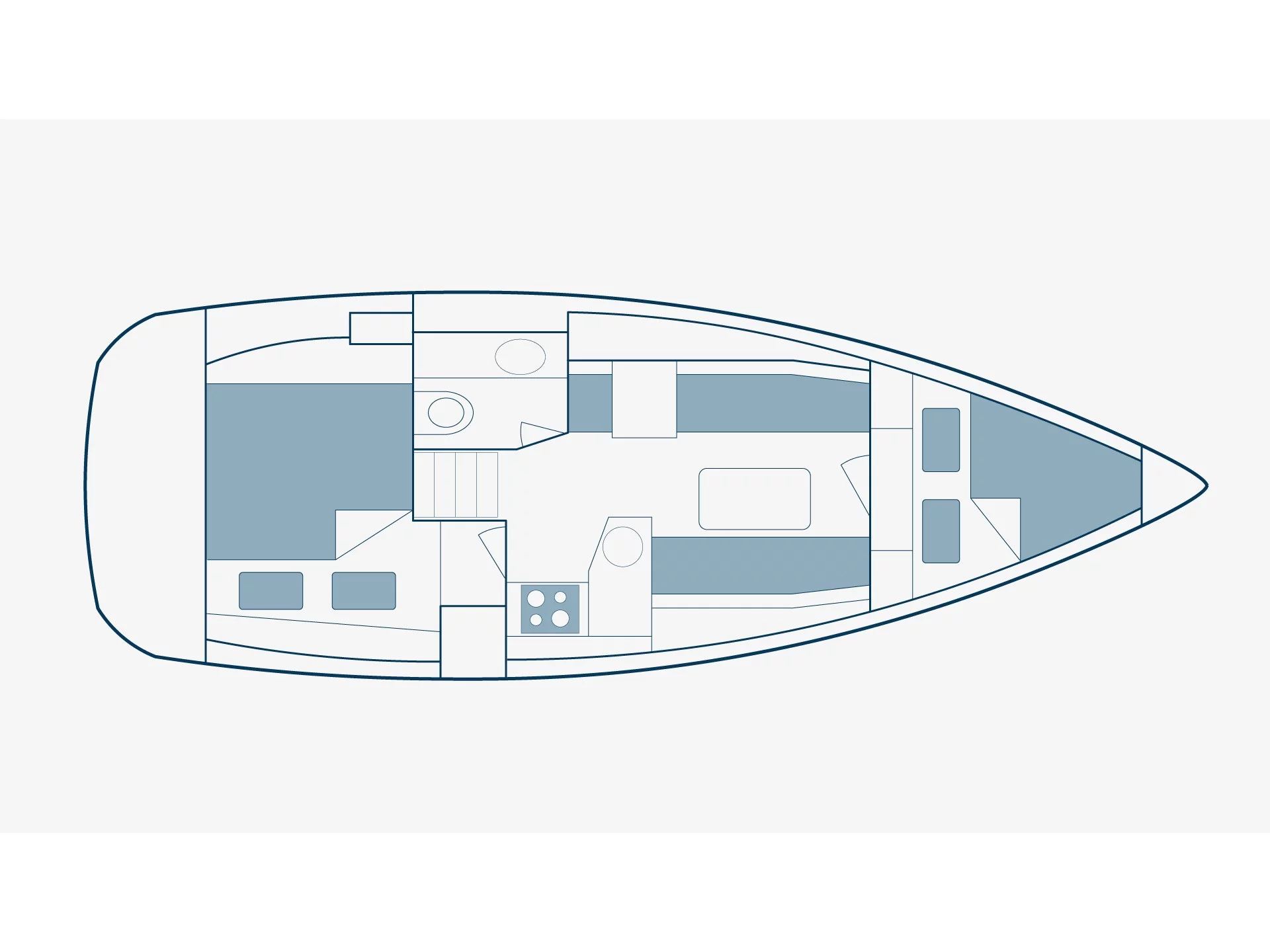 Sun Odyssey 33i (Nevena) Plan image - 1