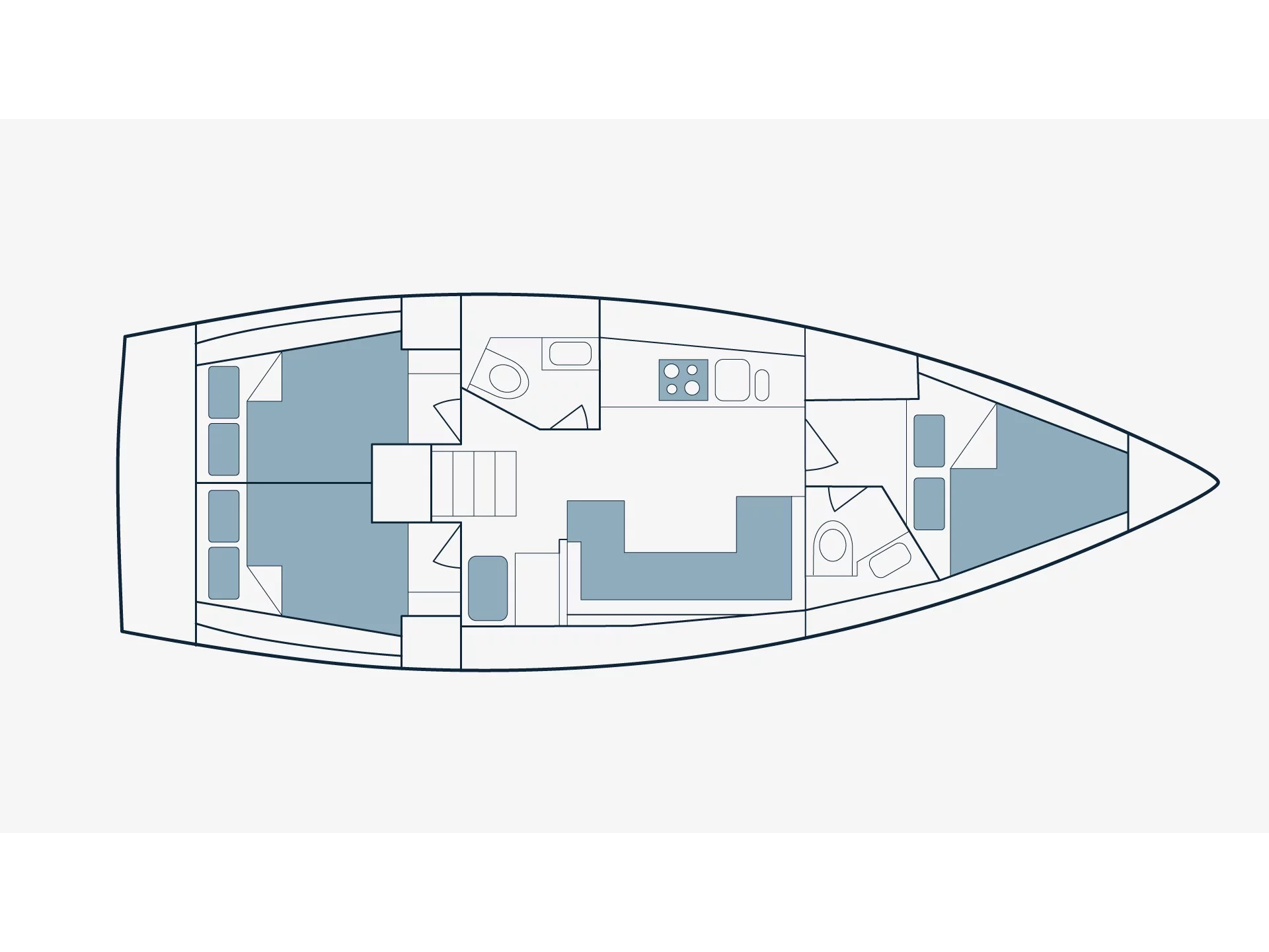 Bavaria 41 (Stepping Stone) Plan image - 2