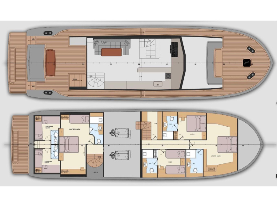 Photo #9 - 27M Trawler Motor Yacht Lavin (Lavin) in Fethiye - 18454