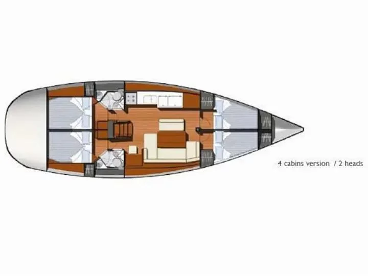 Sun Odyssey 44 i (Eleni (NEW sails 2021)) Plan image - 1