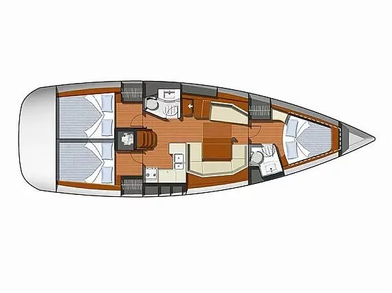 Sun Odyssey 42 i (Mila) Plan image - 5