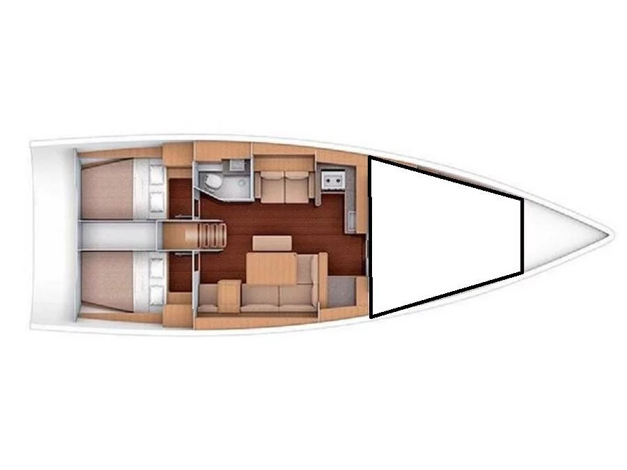 Dufour 460 Grand Large (Calipso) Plan image - 10