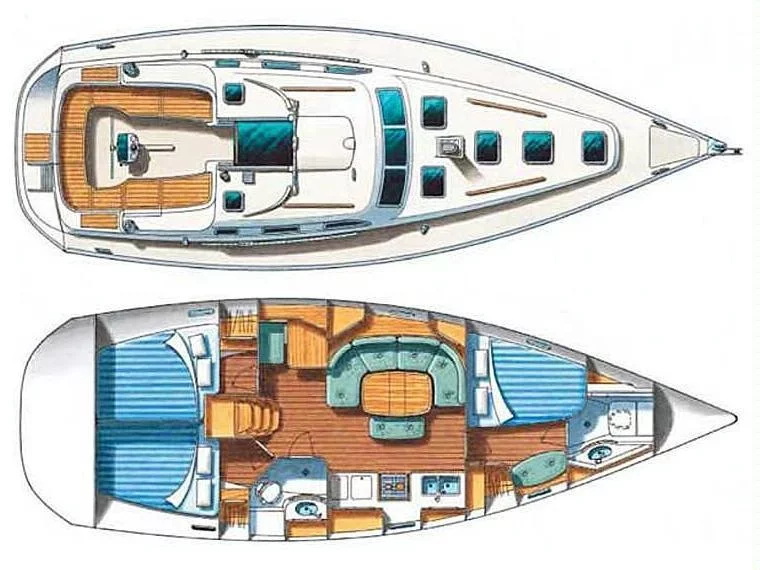 Oceanis 393 Clipper (Crete) Plan image - 13