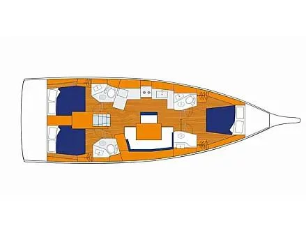 Oceanis 46 () Plan image - 2
