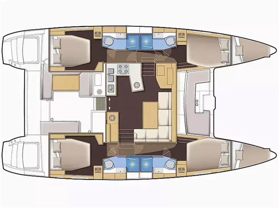 Lagoon 450 Fly (Vianna) Plan image - 1