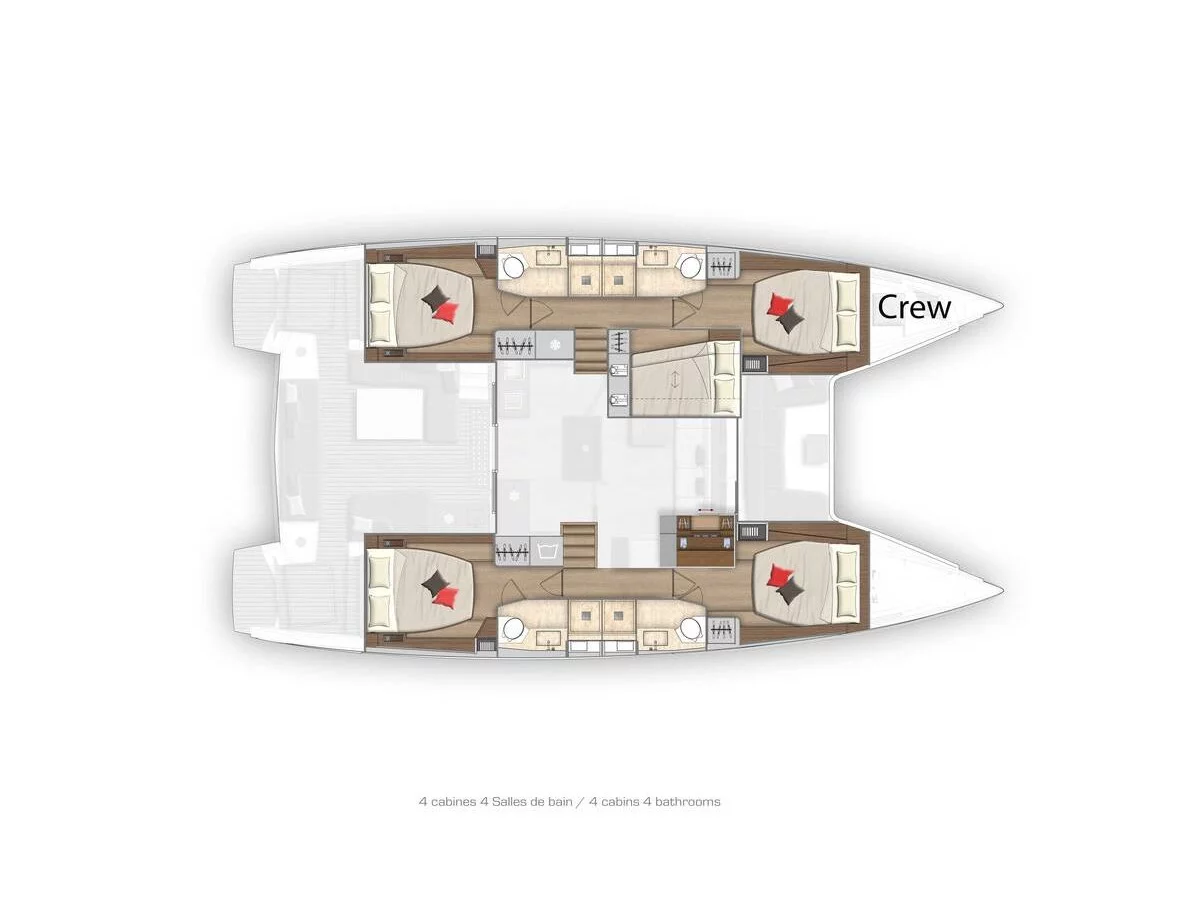 Lagoon 50F (Captain Morgan) Plan image - 11