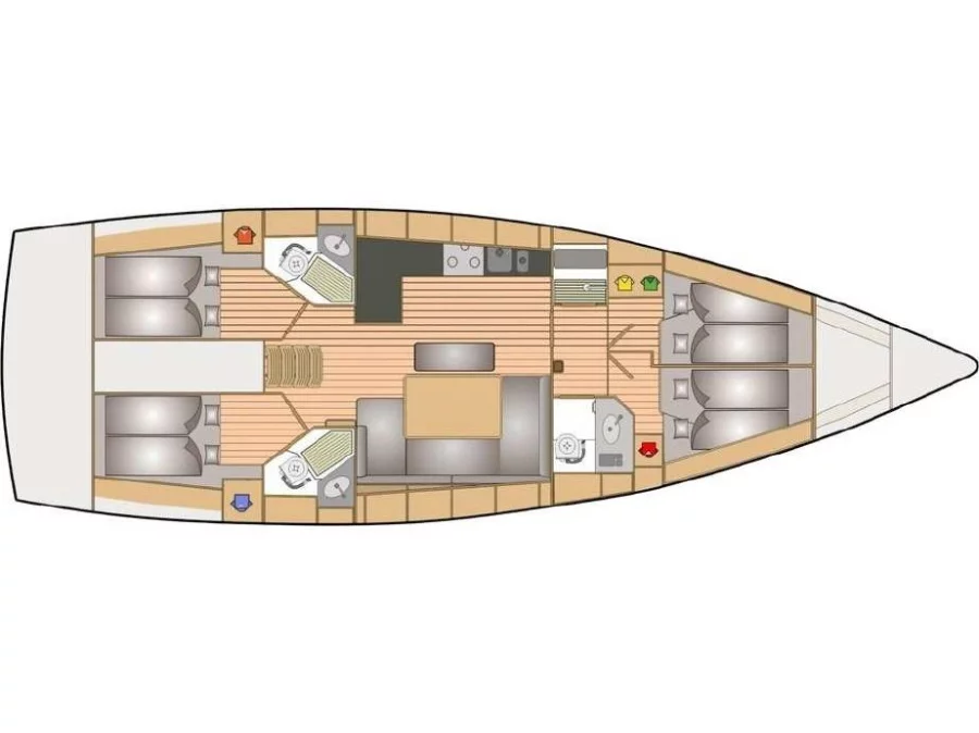 Bavaria Cruiser 46 (Existes) Plan image - 4