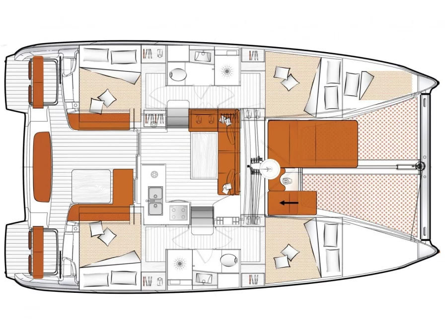 Excess 11 (ONE Mallorca BAREBOAT) Plan image - 40