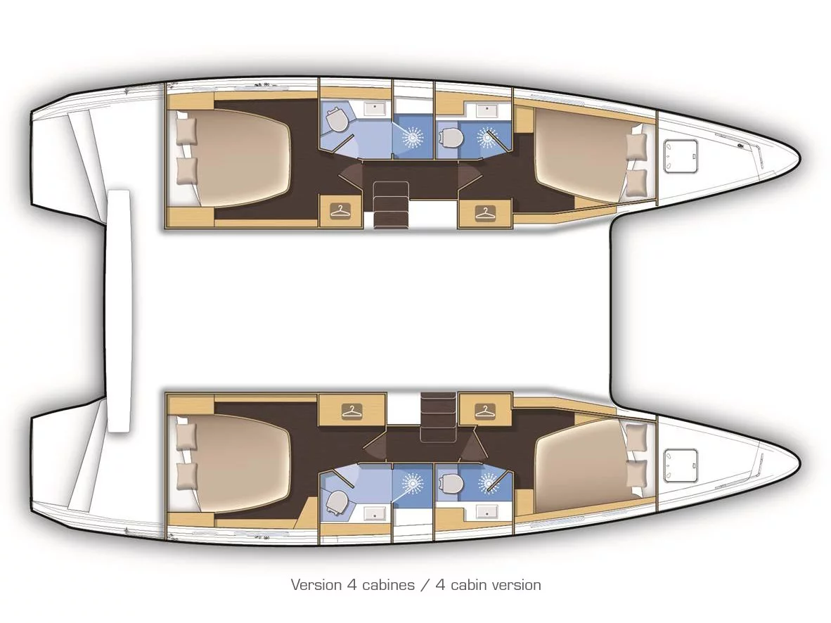 Lagoon 42 (AMARYLLIS) Plan image - 1