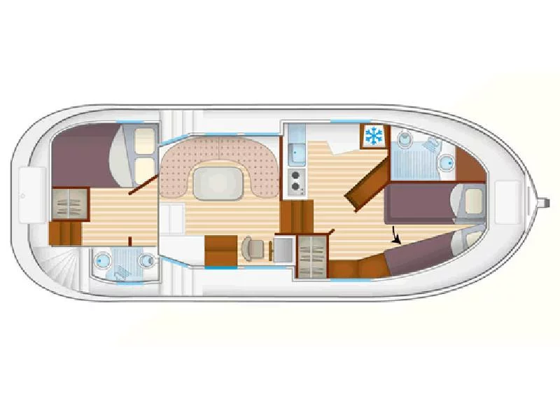 Pénichette 1020 FR (1020-15) Plan image - 2