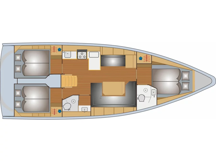 Bavaria C42 (NAYJARA II) Plan image - 12