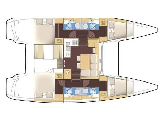 Lagoon 40 (SOPHIE) Plan image - 2