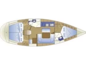 Bavaria 41 (Azzurro) Plan image - 2