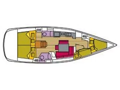 Oceanis 43 (Silly Shark (GND)) Plan image - 2