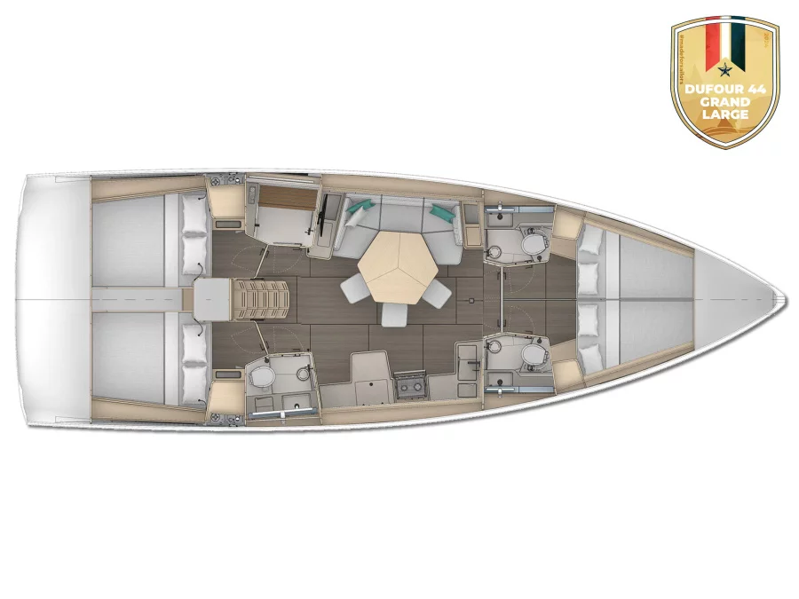 Dufour 44 Grand Large (Brand New #3) Plan image - 2