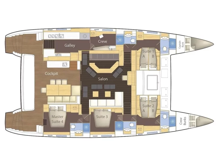 Lagoon 620 (Reverie Infinie) Plan image - 3