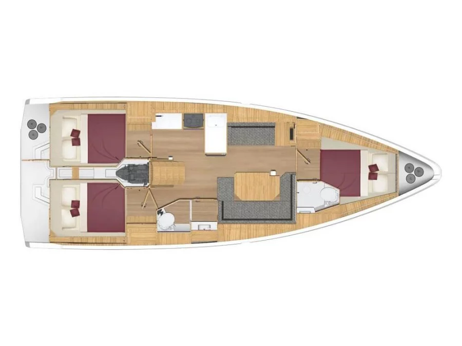 Bavaria C38 (Mira Cariba) Plan image - 1