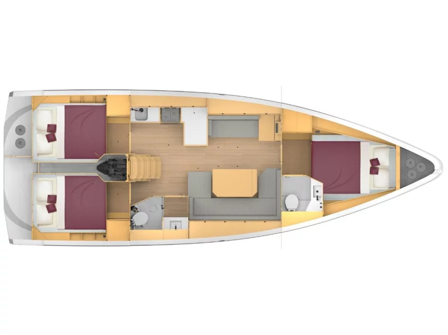 Bavaria 42 Cruiser (Olivia) Plan image - 1