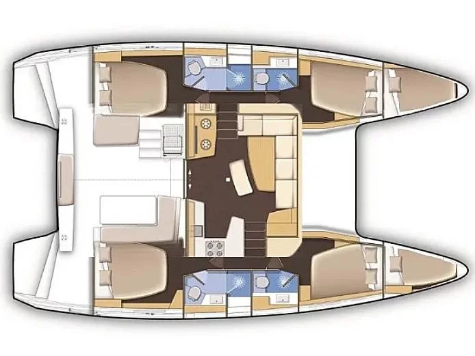 Lagoon 42 (Neslisah) Plan image - 4