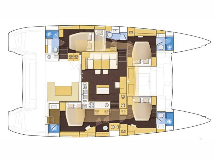 Lagoon 560 S2 FULL EQUIPE LUXE (BALTASAR AMERICAN CUP) Plan image - 19